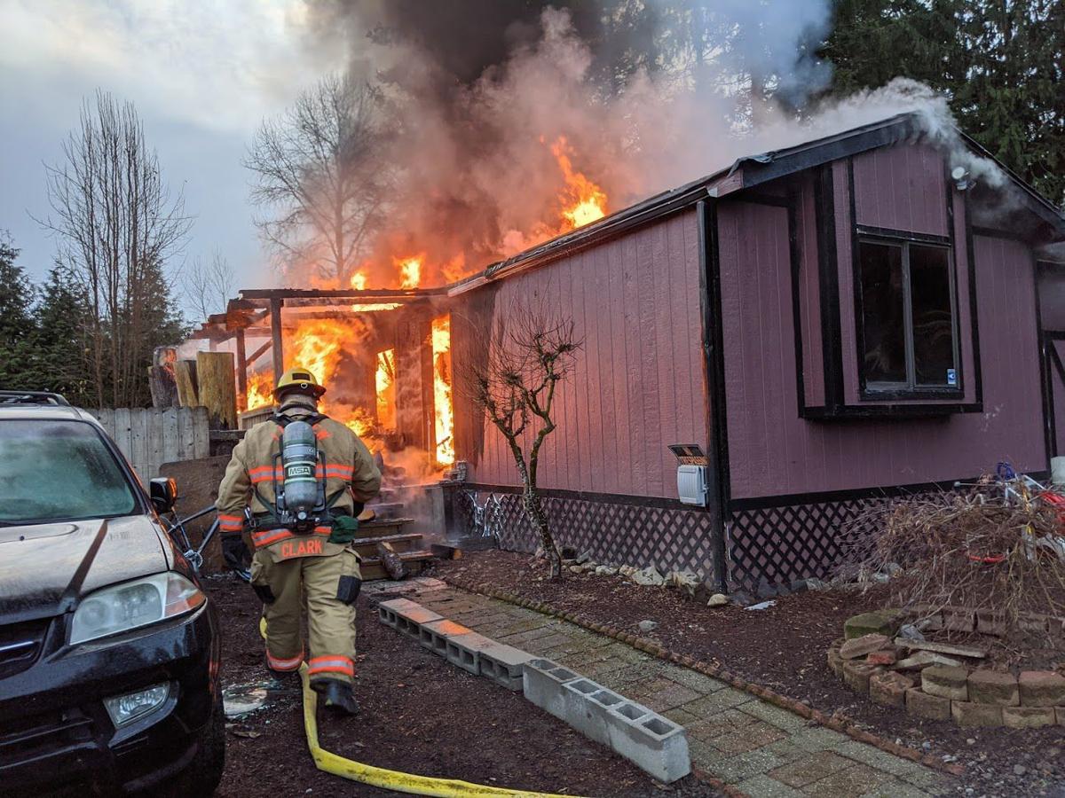 Morning structure fire