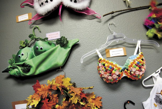 Fitness business raises breast cancer money with clever bra exhibit