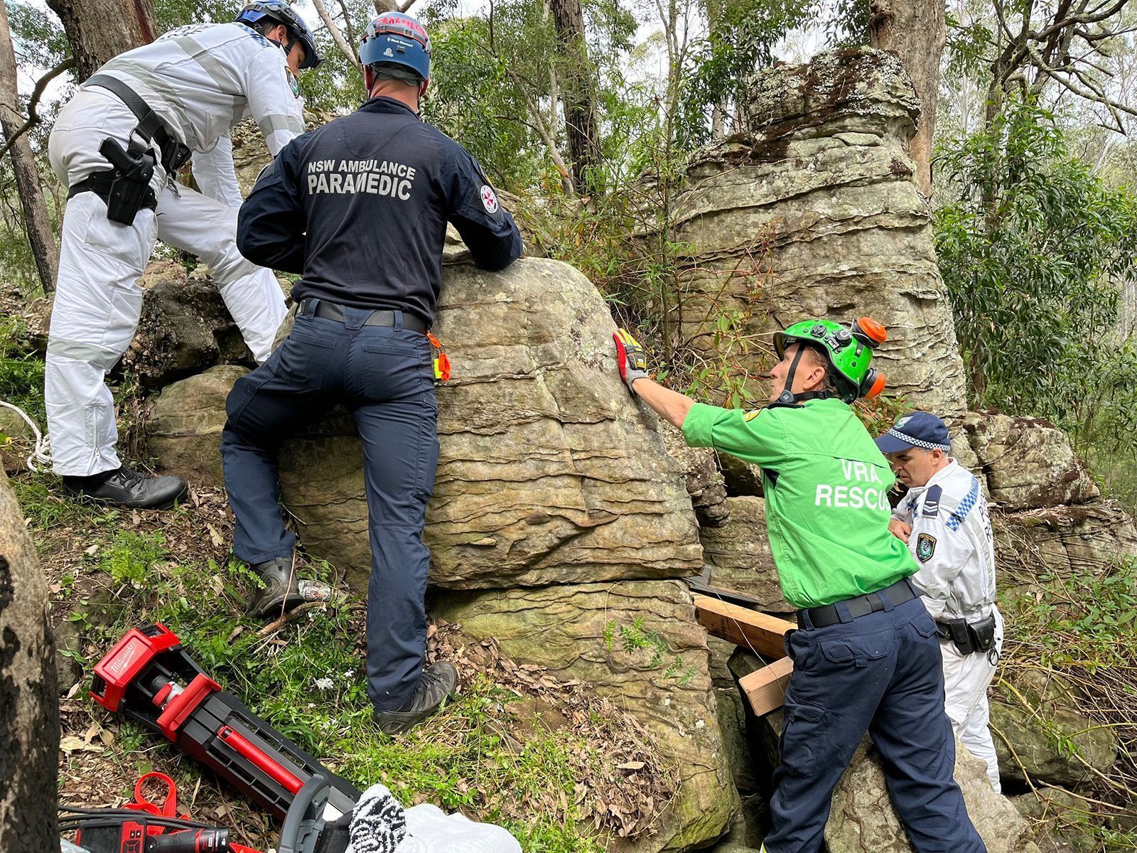 Woman Rescued After Being Stuck Between Boulders For Hours