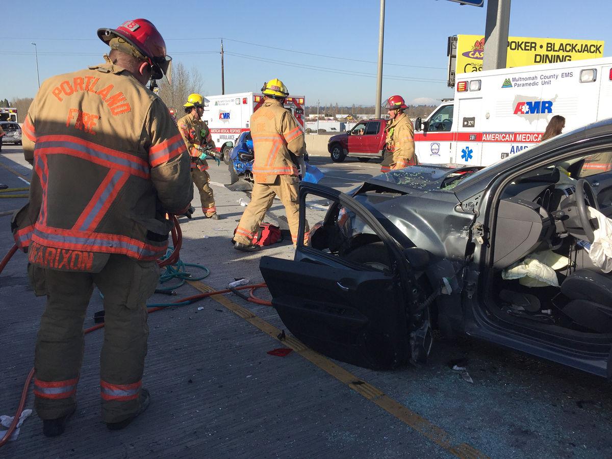 Cathlamet girl seriously injured in 5vehicle I5 crash that sent 9 to