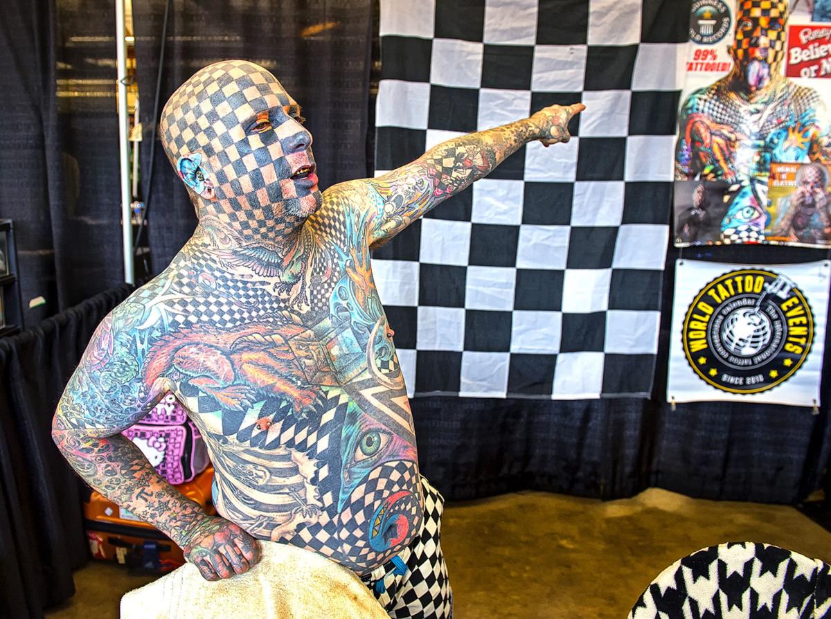 Thunder Mountain Tattoo Expo showcases artists, most checkered man