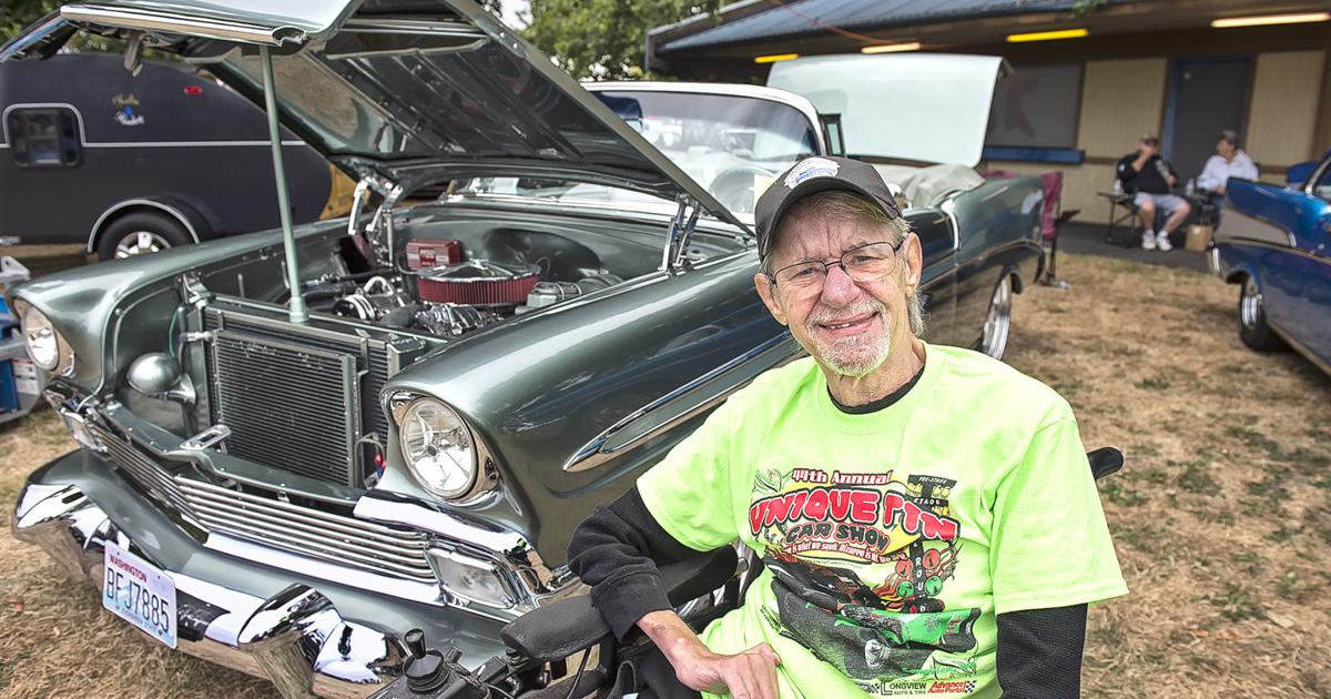 Kelso man heart of the Unique Tin Car Show