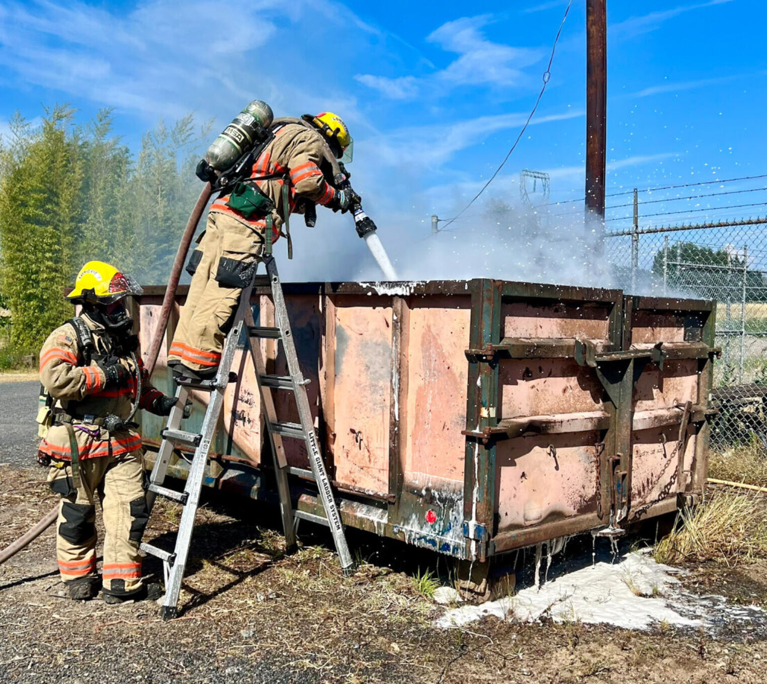 Dumper Fire Razorback Longview Fire Department puts out two fires on Friday