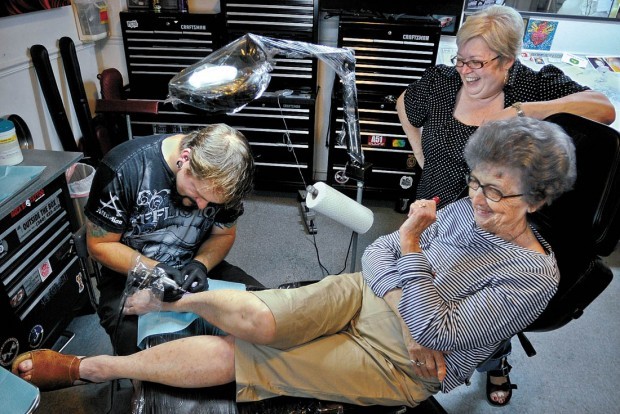 Grandma and Mom get matching tattoos, courtesy of grandson | Lifestyles