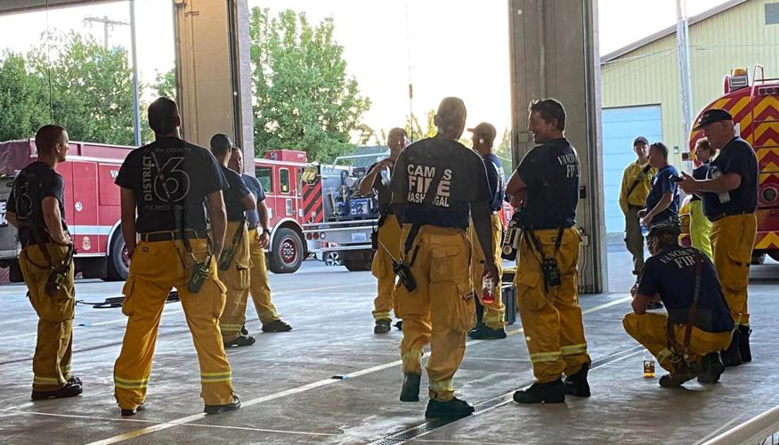 Jenny Creek Fire north of La Center still burning but 60 contained