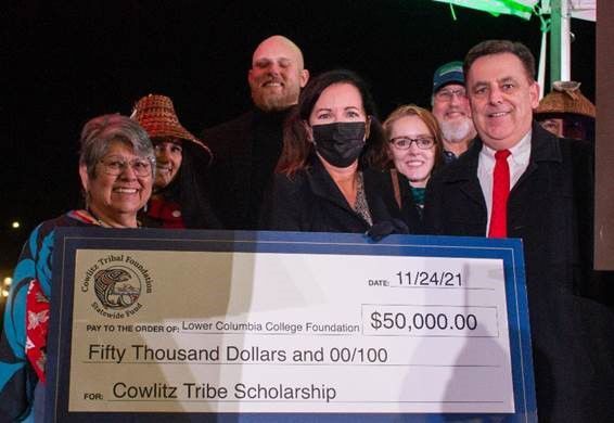 Cowlitz Indian Tribe donates
