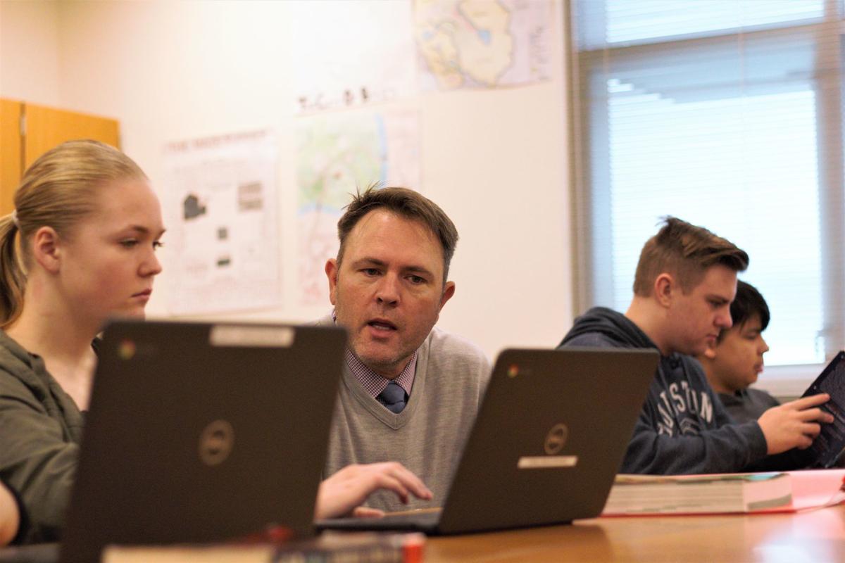 Woodland teacher Aaron Blackwelder