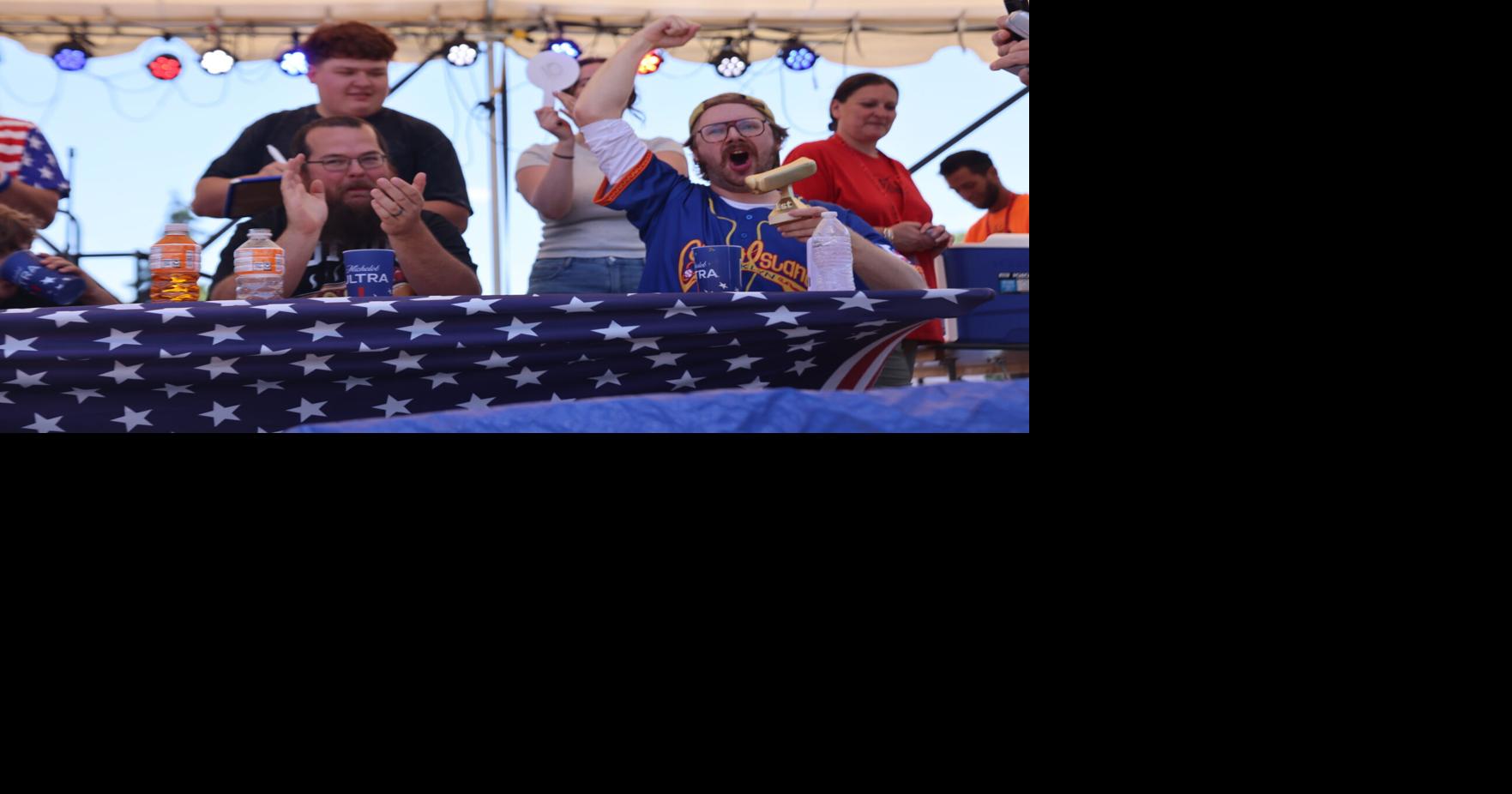 Filling up at Go 4th: Locals chow down at fest's first hot dog eating contest