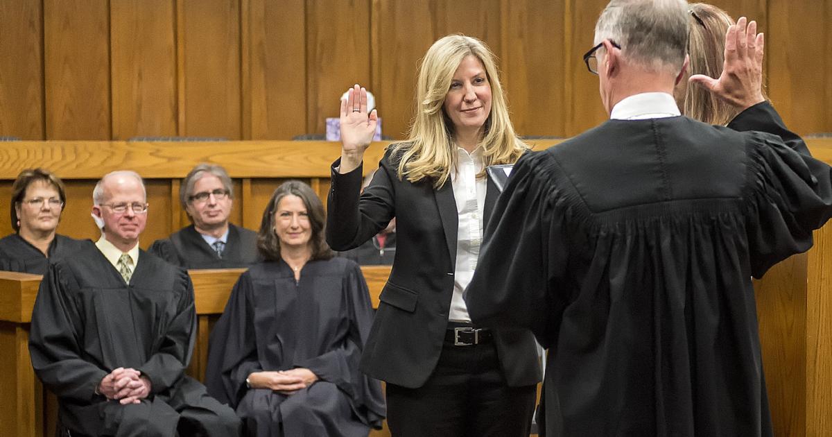 Judge Anne Rasmussen New Superior Court judge Anne Cruser sworn in Friday