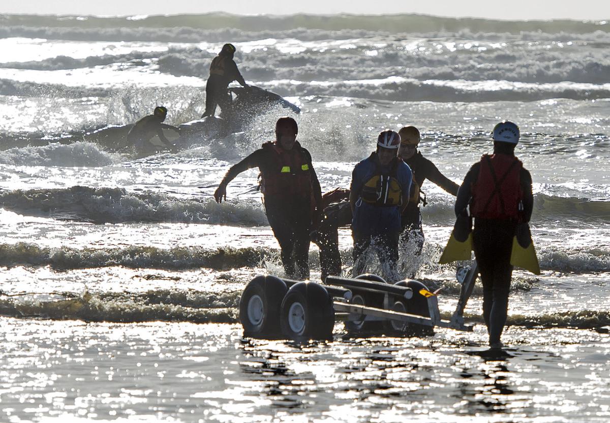 Rescue team refreshes skills during annual surf rescue drill Local