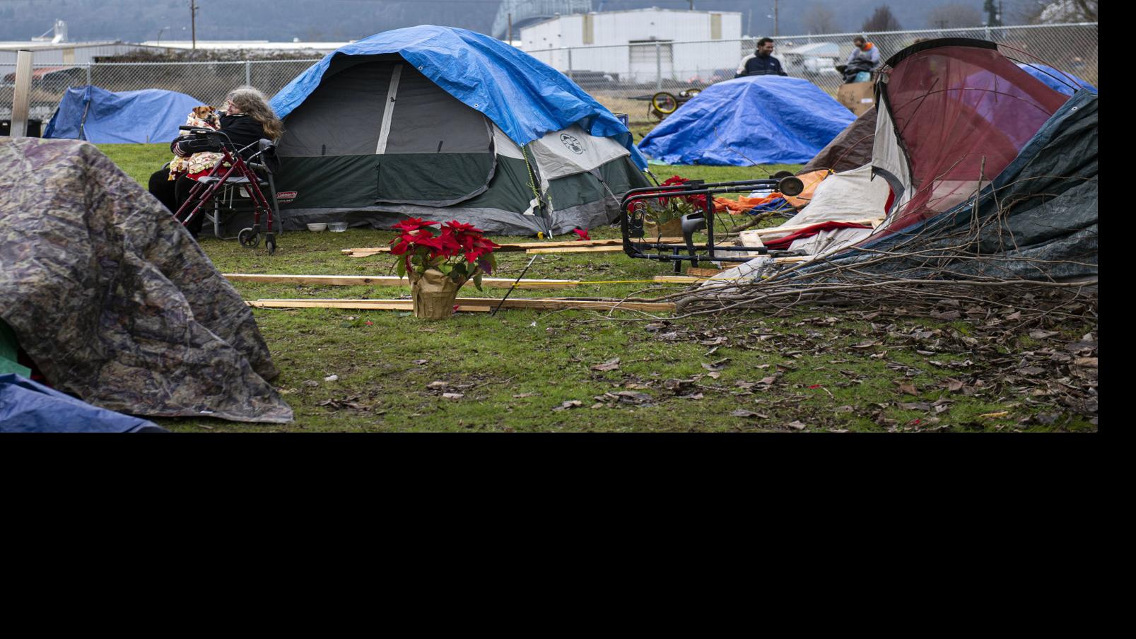 homeless campers move from city hall to