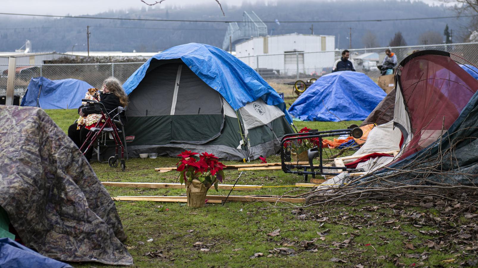 homeless campers move from city hall to