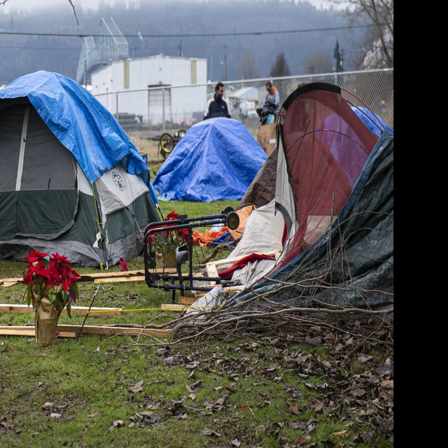 homeless campers move from city hall to