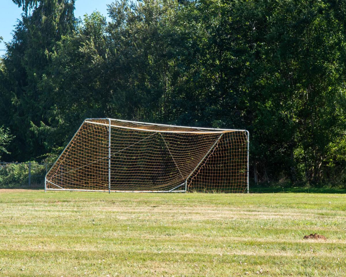 Soccer net empty