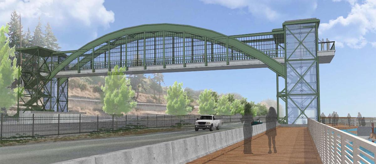 Proposed Kalama pedestrian overpass rendering