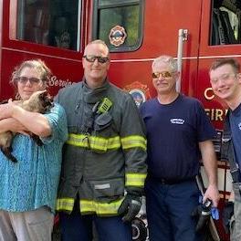 Cowlitz 2 firefighters rescue cat stuck in wheel - Vimarsana News