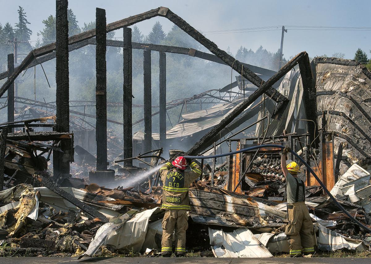 Fire destroys Winlock building, oil runoff kills hundreds of fish ...