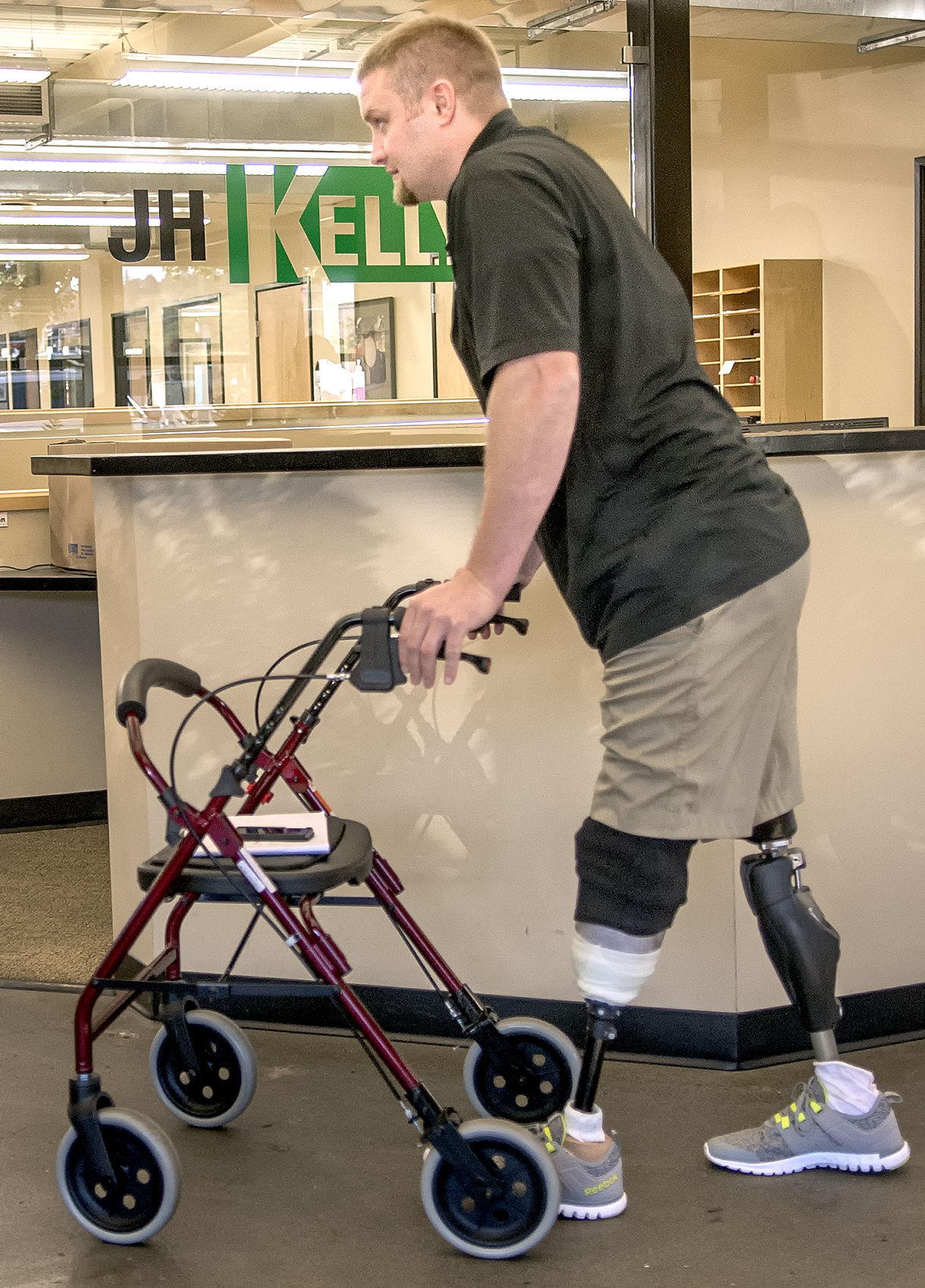 After Double Amputation, Man Learning To Walk Again