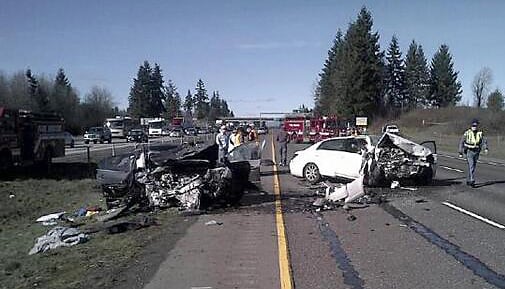 Child killed in wrong-way collision on I-5 near Ridgefield