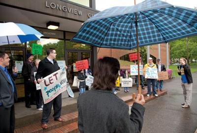 Red-light cameras protest