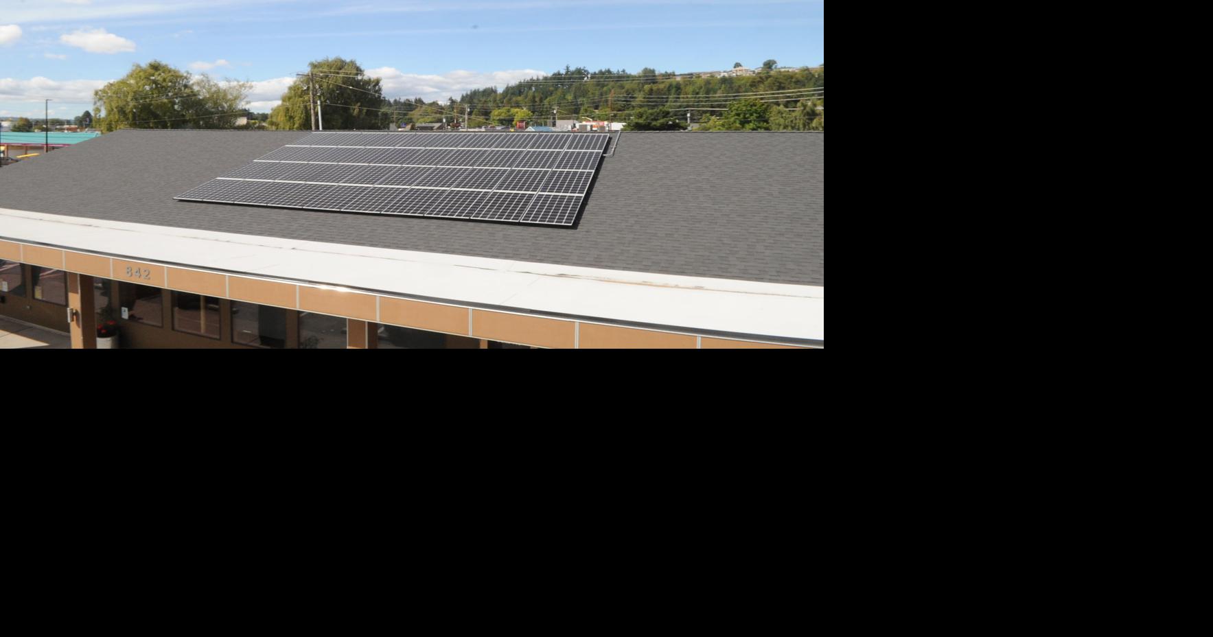 Longview property puts up first commercial solar panels in county