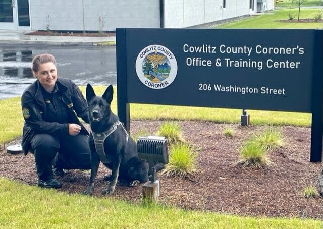 Cowlitz County Coroner's staff uses trained dog to find missing people ...