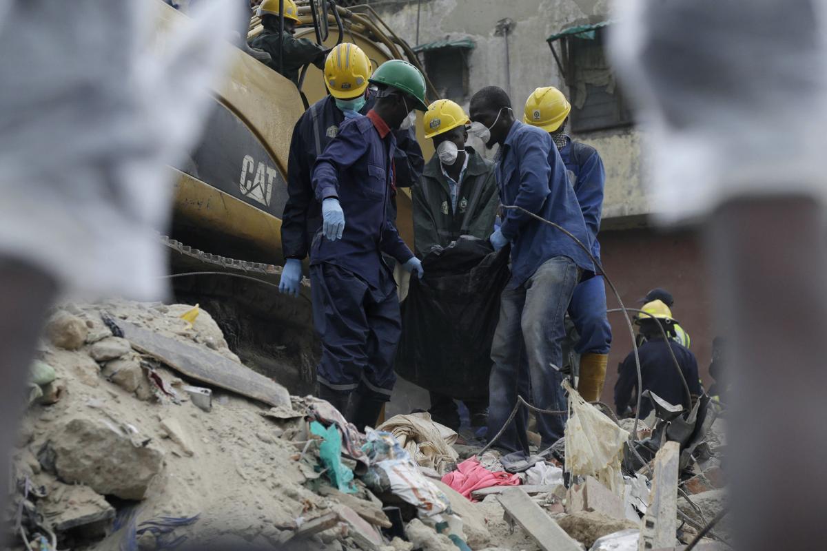 Photos: At least eight people killed in Nigerian building ...