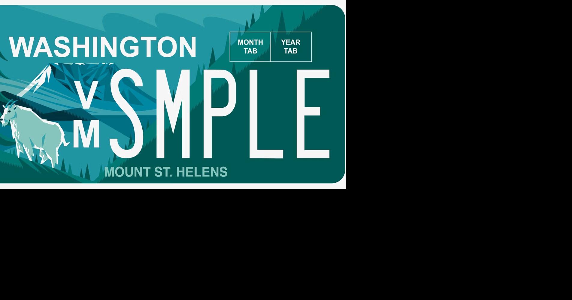 Want to be the 1st with a Mount St. Helens license plate? Here's your chance