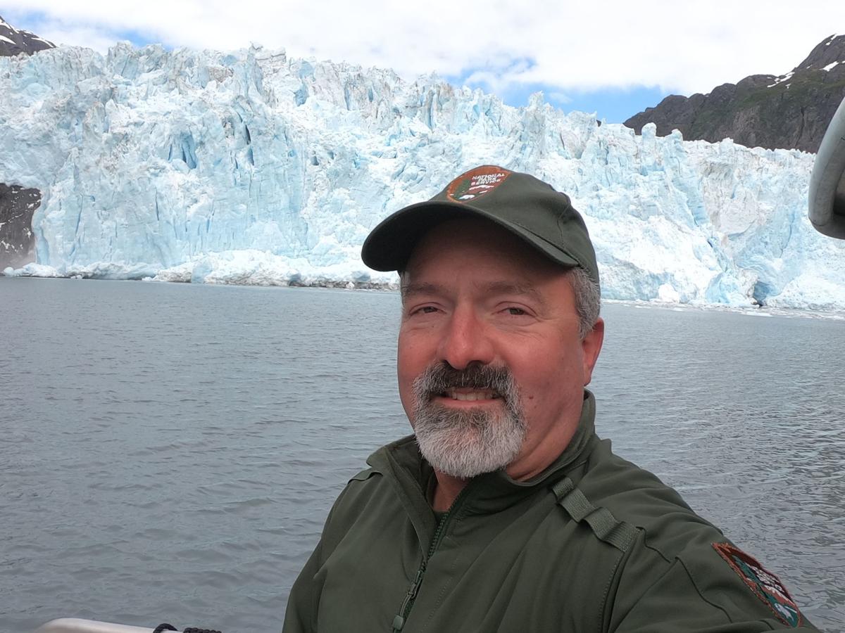Eric Veach at Alaska glacier