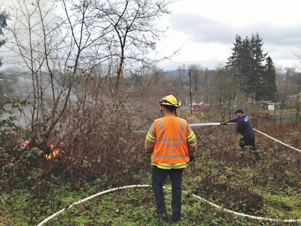 Man injured in fire along West Side Highway