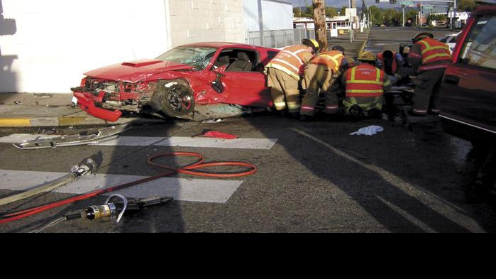 Crews cut man out of car after accident in Longview | Local | tdn.com