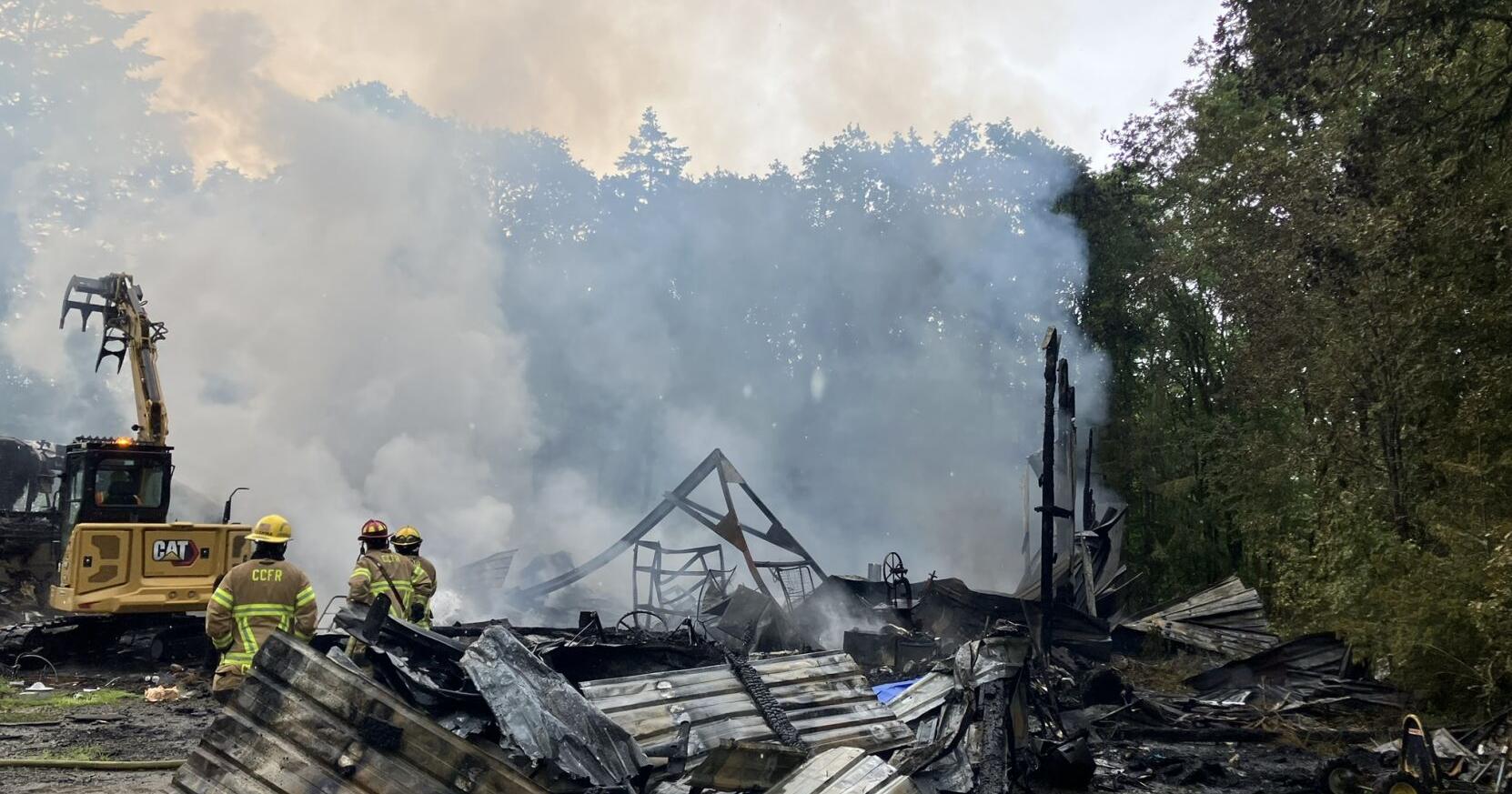 Woman dead in shop fire north of Ridgefield; fire marshal investigating - Vimarsana News