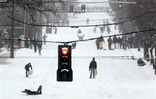 APTOPIX Washington Snow