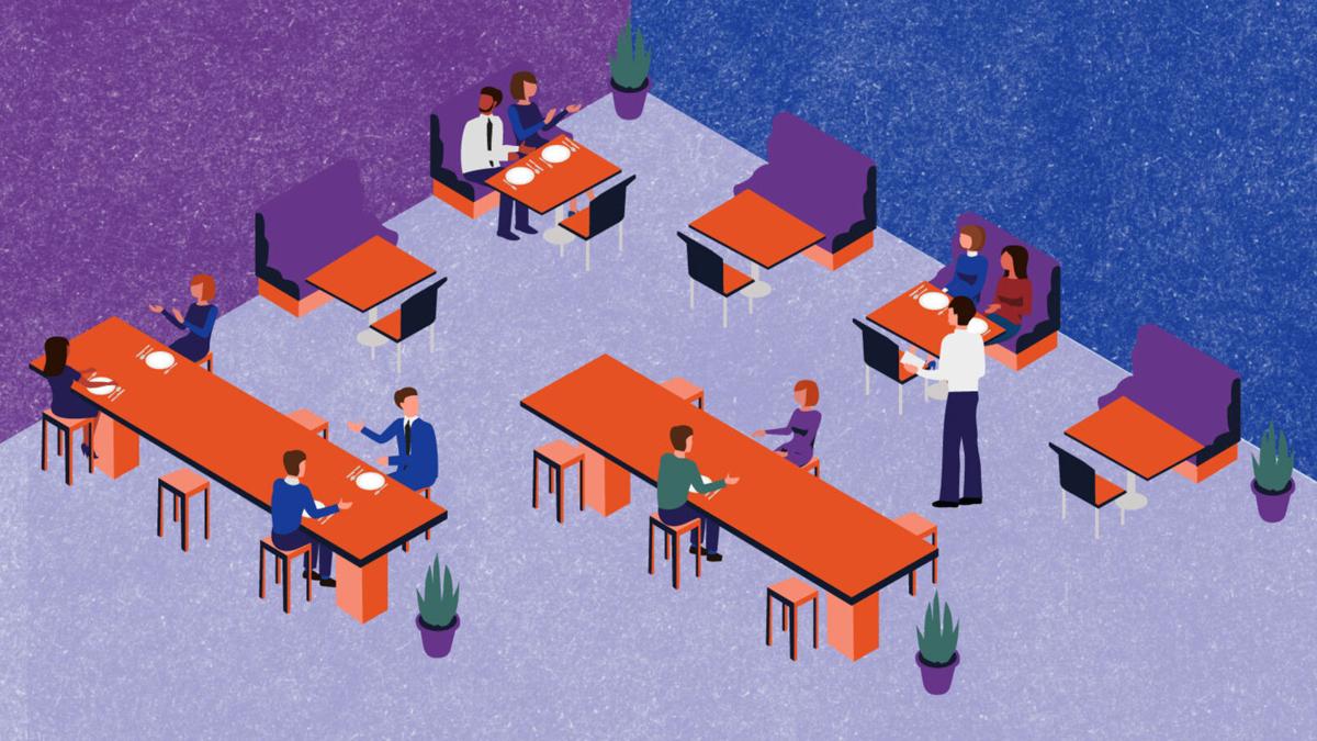 What eating in a restaurant may look like during the pandemic