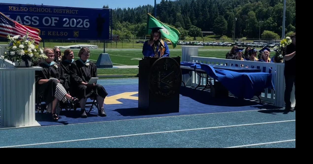 Kelso High School students speak at graduation