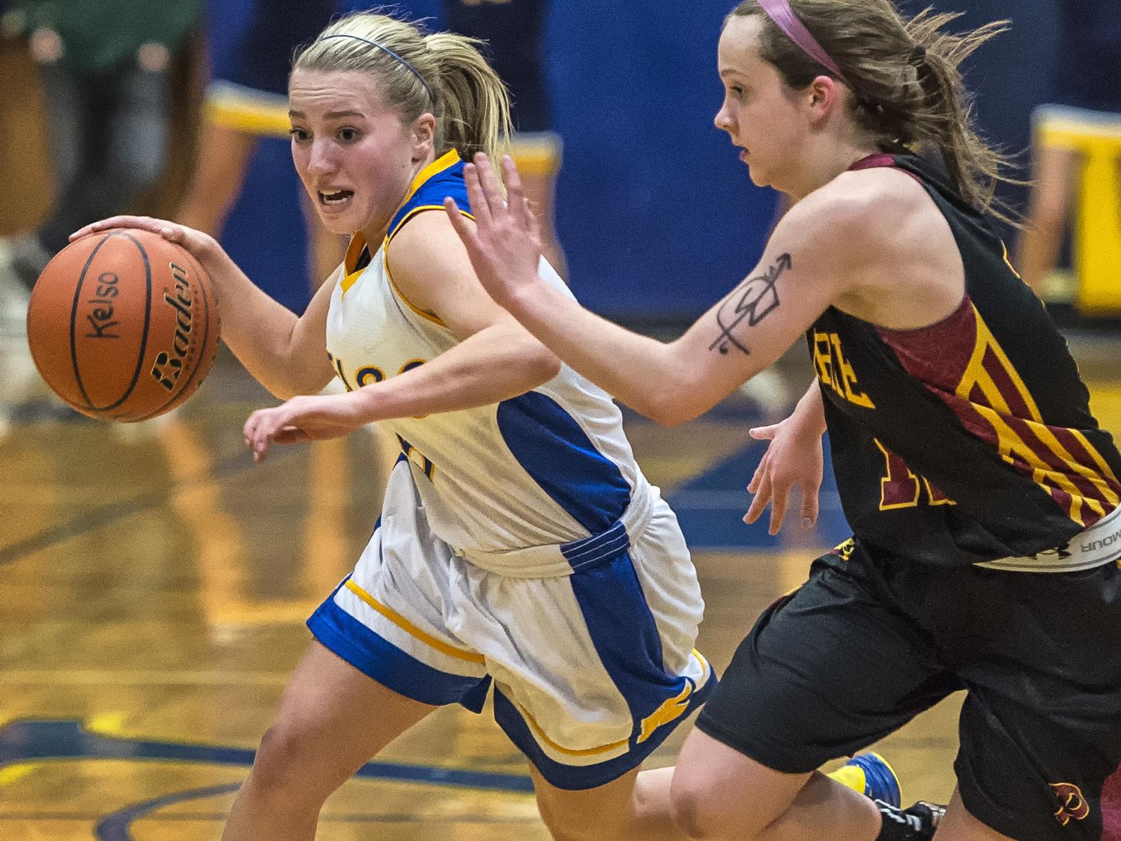 Girls Basketball Falcons Hit 14 3s Shoot 55 Percent To Down