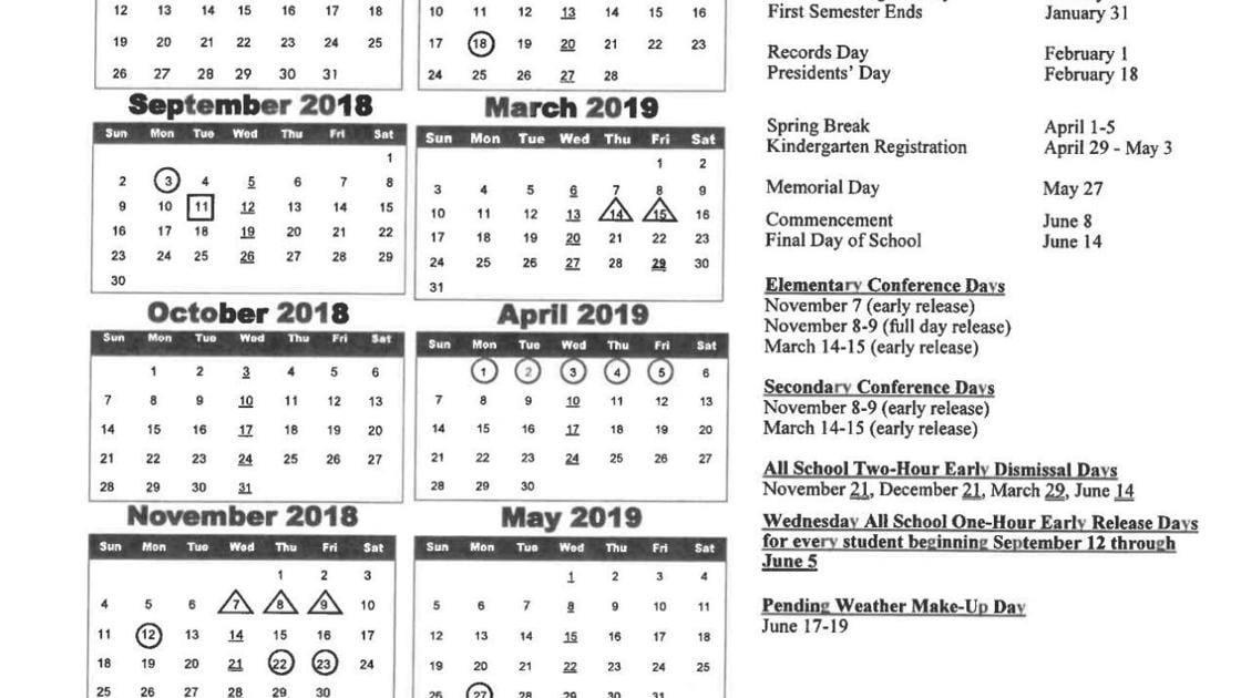 2018-19 Longview school calendar | | tdn.com 2018-19 Longview school calendar | | tdn.com