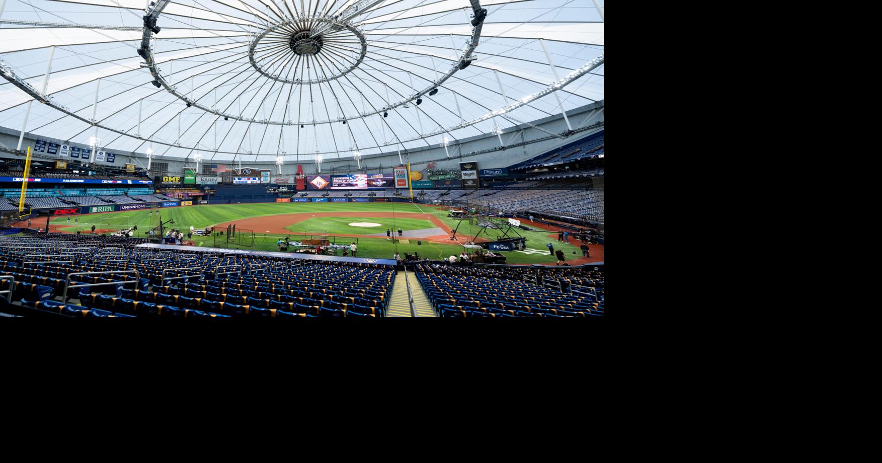 Tropicana Field ahead of Game 3 of the World Series between Milwaukee ...