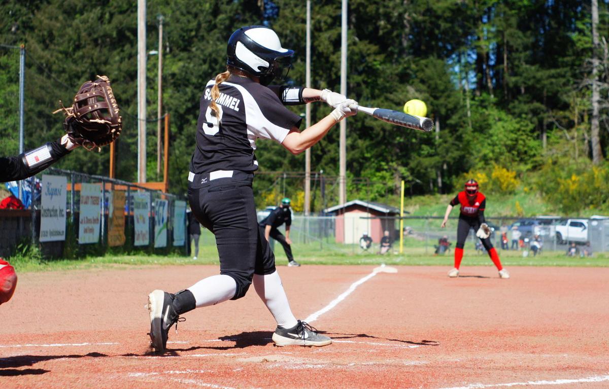 Reese Schimmel hits Rainier softball