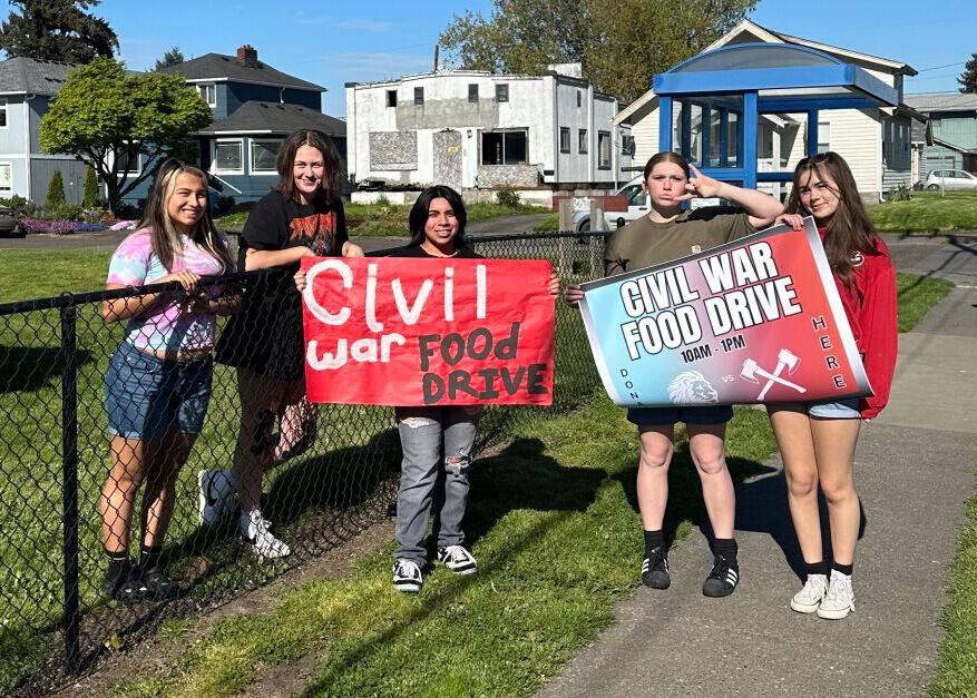 Longview's Civil War food drive collects over 6,800 pounds of food