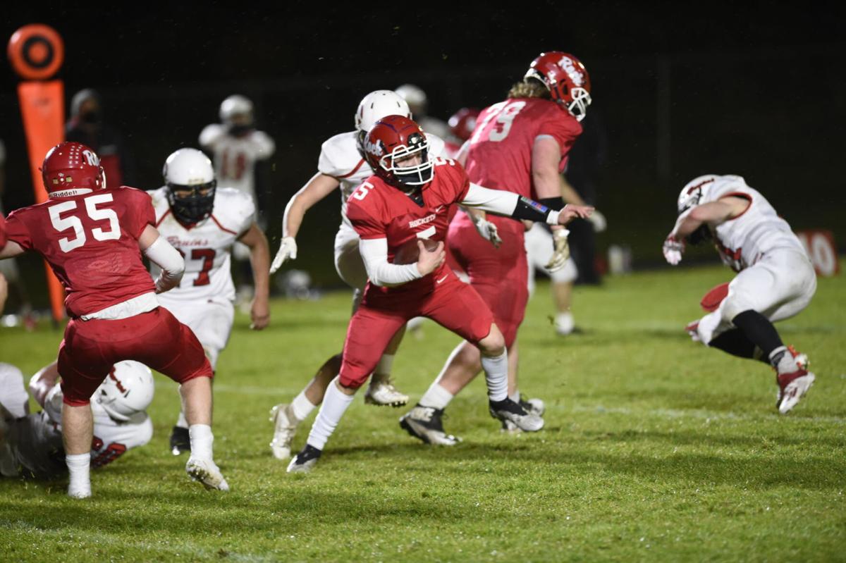 Rockets sending football players flying