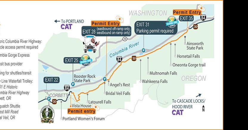 Oregon Department of Transportation : Historic Columbia River Highway :  Regions : State of Oregon