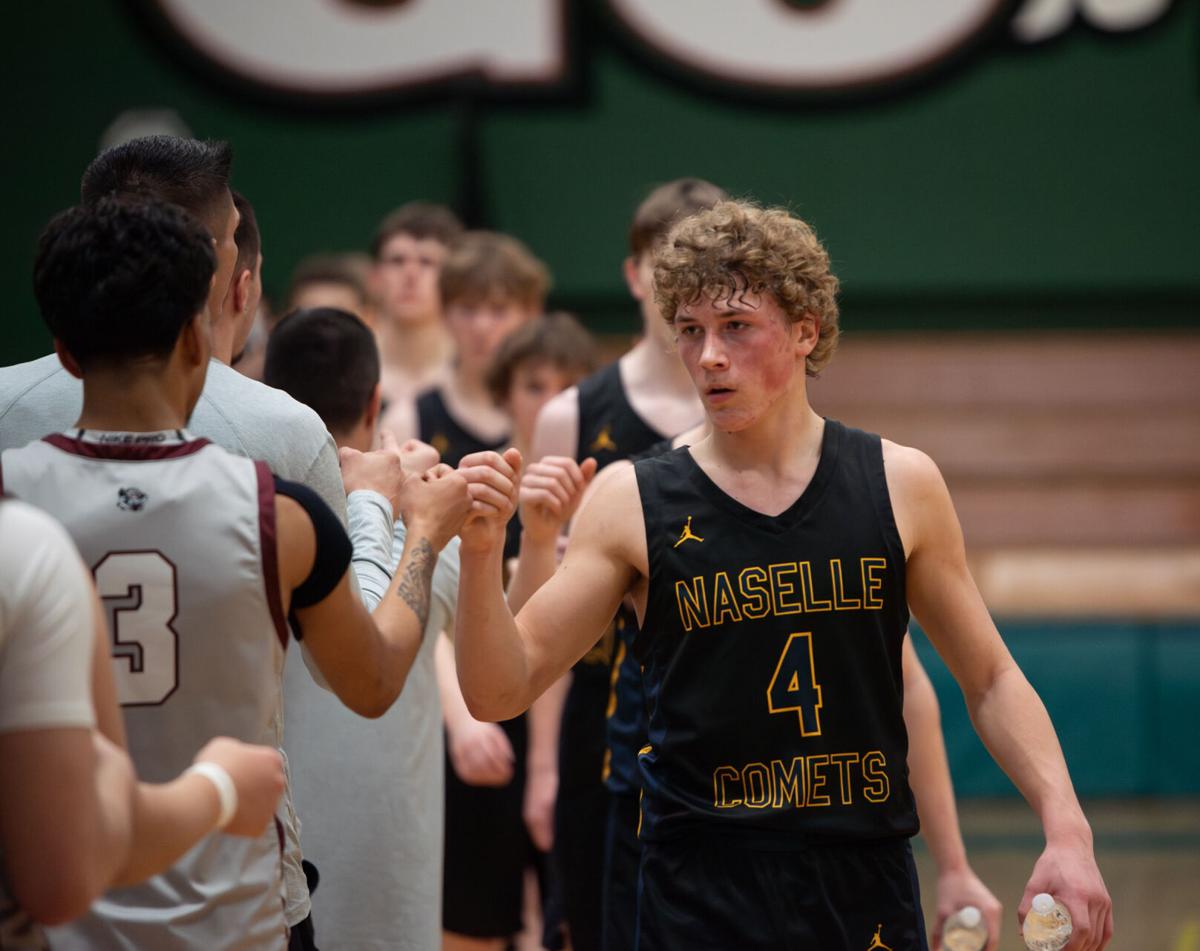 1B High School Boys Basketball Naselle neutralized by No. 1 Lummi