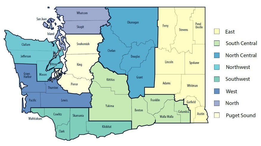 Washington remains phase increase of in cases regional, reopening one as plan COVID-19 local