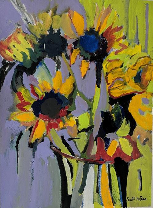 Flower Painting By Scott Mcrae Featured At Alcove Gallery