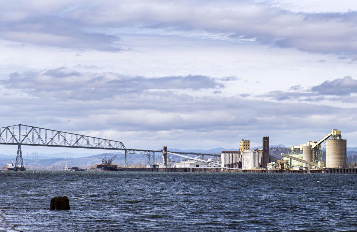 Port of Longview across the river