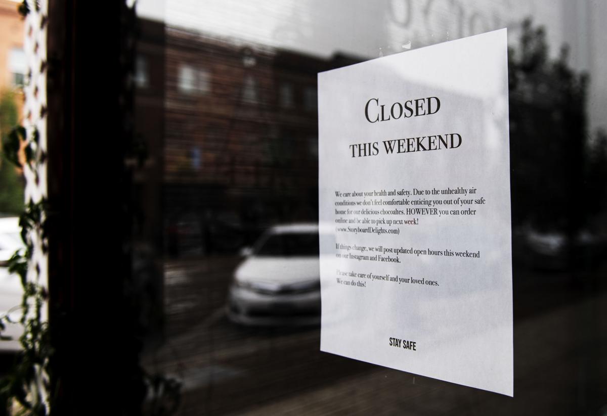 "Closed this weekend"