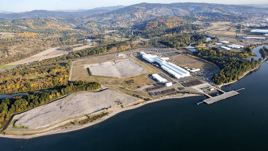 Proposed methanol plant site