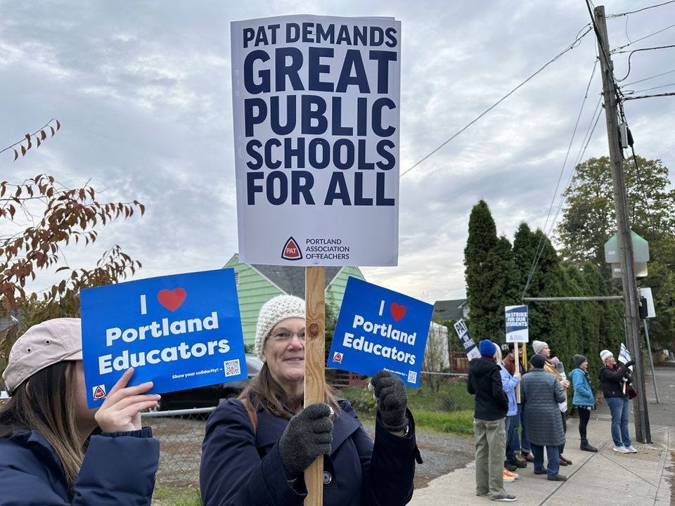 Portland Public Schools strike underway; teachers walk picket lines