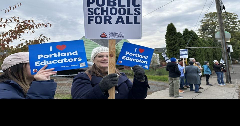 Portland Public Schools strike underway; teachers walk picket lines